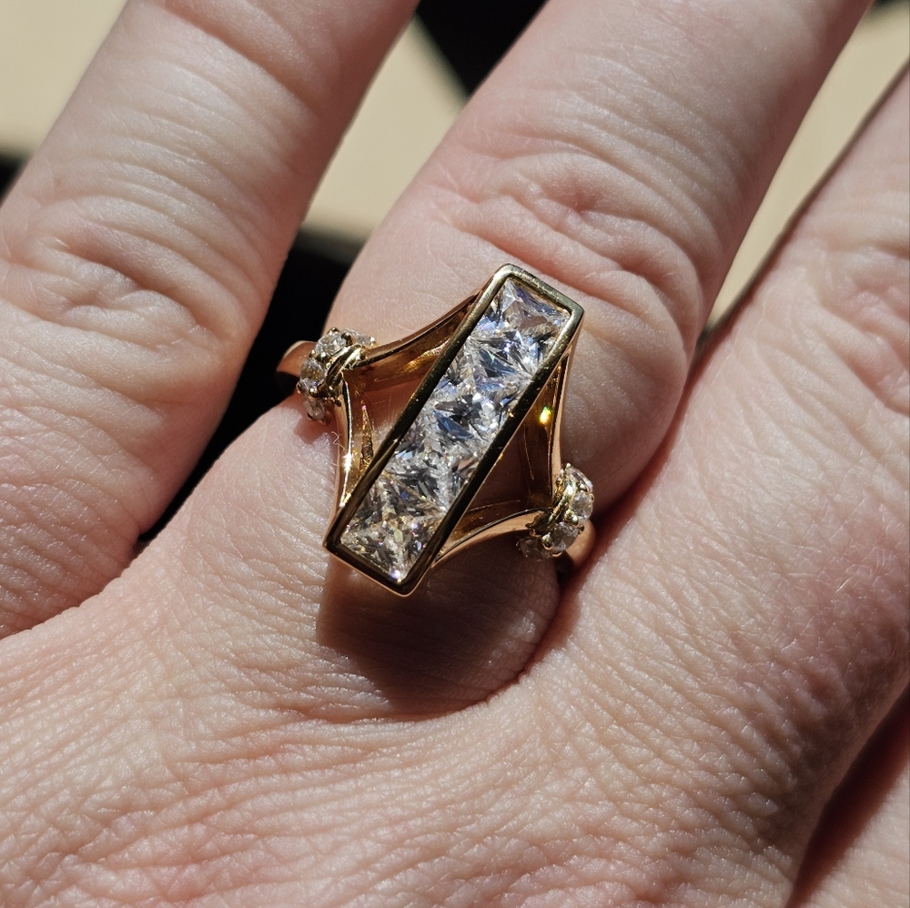 Stampd Gold and Silver Geometric Ring - Picture 2 of 5
